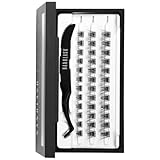 Pestañas autoadhesivas Nanolash - pre glued pestañas, pre-pegadas pestañas en racimos, DIY pestañas postizas pre glued, pestañas postizas self adhesive kit de extensión (HARMONY)