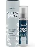 Habits. Habits Pillow Spray - Lavender Sleep Spray for Pillows - Bedtime Pillow Mist to Promote Deep Sleep & Better Sleep Habits - Linen Spray Pillow Mist for Bedding to Help with Sleeping, 4 Ounce