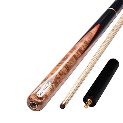 Taco de billar snooker artesanal 3 piezas 19oz con estuche miniatura 1
