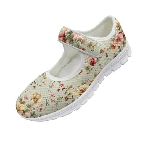 JoyLamoria Vintage Style Walking Shoes Women’s Causal Wide Toe Barefoot Shoes for Women Indoor Home Shoes3