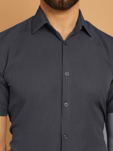 Image of Indian Needle Men's Striped Regular Fit Shirt