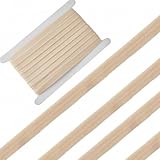 GORGECRAFT 10 Yards x15mm Silicone Elastic Band Gripper Non-Slip Rubber Elastic Webbing for Sewing with 5mm Rubber Stretch Strap Webbing Belt for DIY Crafts Underwear Bra Headband, Blanched Almond