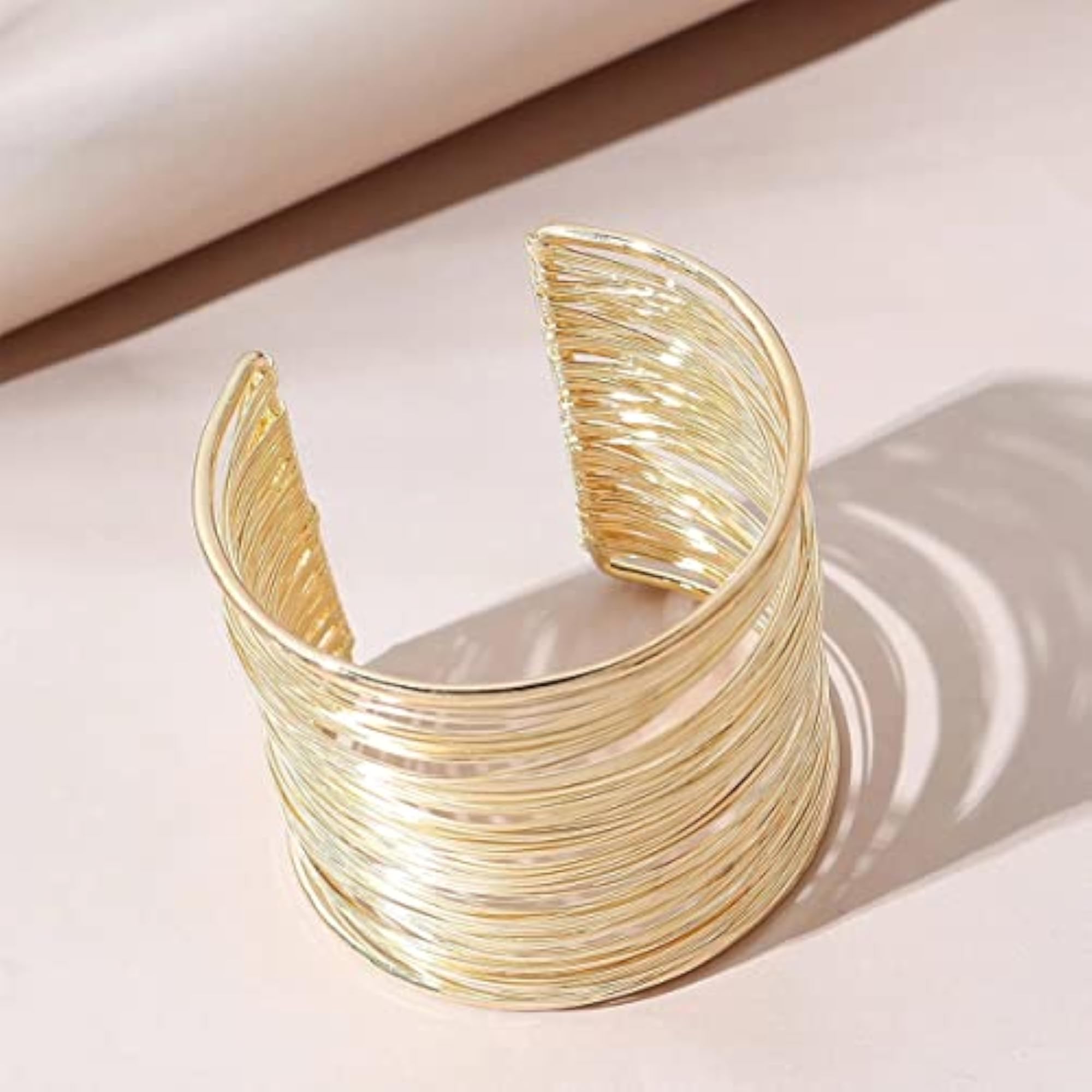 Silver Mesh Cuff Bracelet Plated Party Statement Size