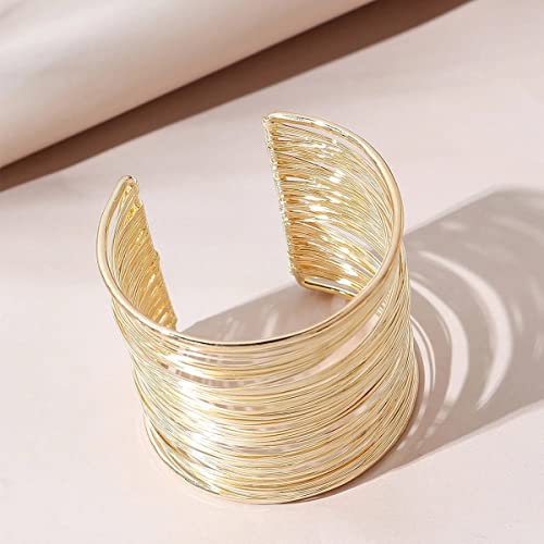 Silver Mesh Cuff Bracelet Plated Party Statement Size