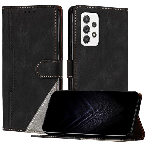 Netany Funda para Samsung Galaxy A23 4G/5G/ M13 4G/M23/F23 5G, Funda Libro de Cuero con Ranura Cierre Magnético Soporte Plegable Carcasa Protectora (Negro)