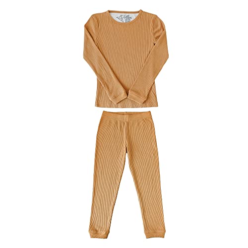 Copper Pearl Two Piece Long Sleeve Toddler Pajamas PJ Sets for Boys and Girls - Adorable Pattern Pajamas, Breathable Fabric to Keep Cool While Sleeping, Sizes 12 Months to 5T - Dolce