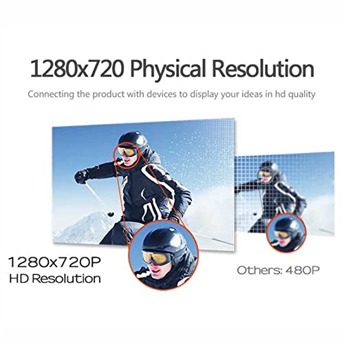 Image of AUN D60 Mira LED Projector 3200 Lumens 1080p Supported Resolution Multiple Ports Built-in Speaker Portable Mirroring Projector Home Cinema Full HD Projector