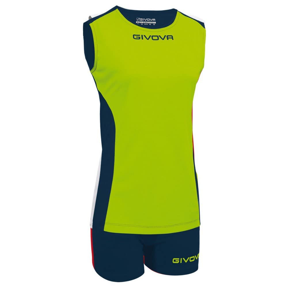KIT VOLLEY PIPER GIALLO FLUO/BLU Tg. XS