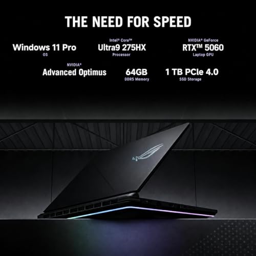 Image of ASUS 2026 ROG Strix G18 Gaming Laptop, Intel Ultra 9 275HX(up to 5.4GHz, 24 cores), NVIDIA RTX 5060 8GB GDDR7, 18 inch 2.5K 240Hz /3ms Display, 64 GB DDR5, 1 TB SSD, Windows 11 Pro, Wi-Fi 7, W /Accessories