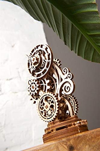 Mechanical UGEARS Wooden 3D Puzzle Model Steampunk Clock Construction Set