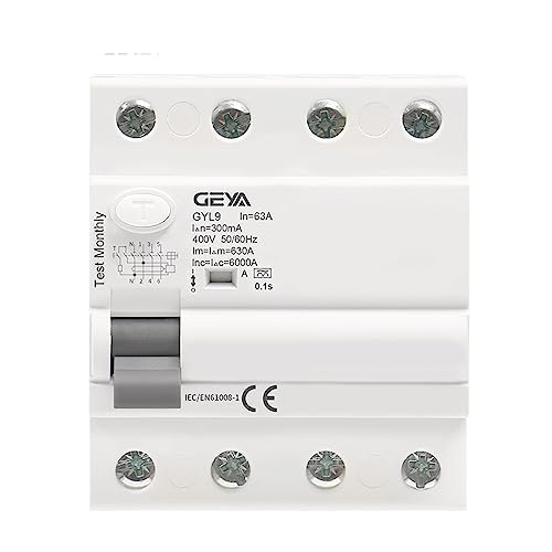 Interrupteur Différentiel RCD Type A 4P 63A Électromagnétique 300mA