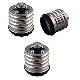 FINELED 3PACK Mogul/Goliath (E39/E40) to Standard Base (E26/E27) Adapters, Use This Adapter to Plug an E26/E27 Bulb Into a Mogul/Goliath (E39/E40) Light Fixture