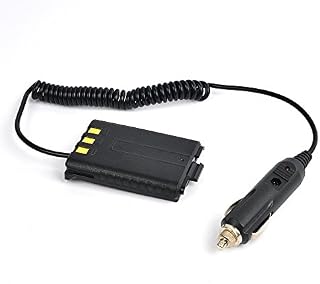 HYS Car Vehicle Walkie Talkie Charger Battery Eliminator Adapter Compatible with Baofeng UV-5R UV-5RE Plus UV-5RA Plus Two Way Radio