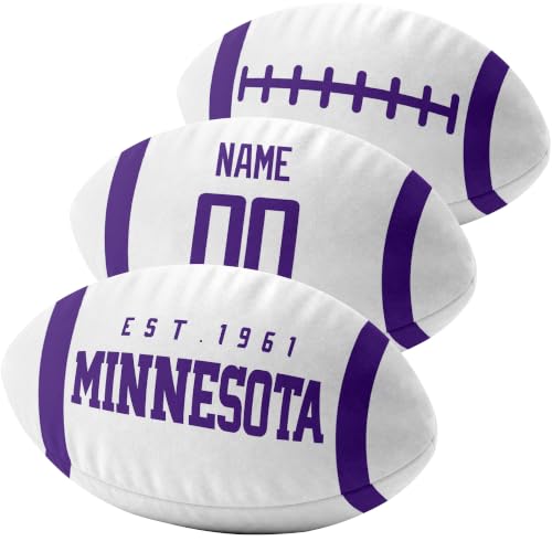 Image of ANTKING Minnesota Throw Pillow Custom Name Number for Men Boy Gifts | Personalized Gift for Youth for Birthday Christmas