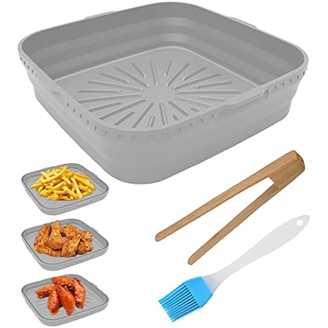 Scettar Silikonform für Heißluftfritteuse, Wiederverwendbare Silicon Air Fryer Liner Pot Cover