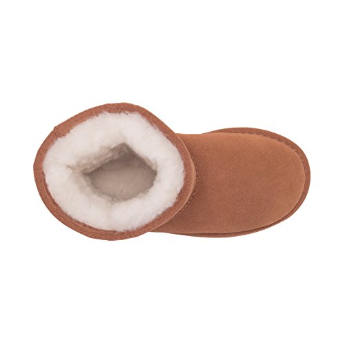 Rjs Fuzzies Kids Boots by Cloud Nine Sheepskin Lined with Sheepskin in Chestnut (1)4