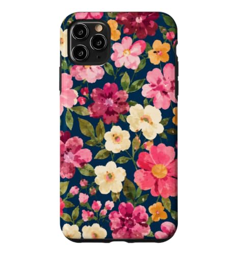 Vintage Floral Garden Mixed Flower Bouquet Wildflowers �X�}�z�P�[�X iPhone 11 Pro Max �p