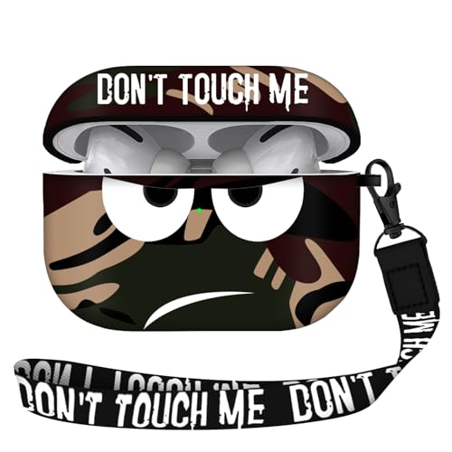 Image of for Airpods Pro 2nd Generation Case 2022, Don't Touch Me for Airpods Pro 2 Cover with Keychain /Lanyard Soft Cute Shockproof Cover for Women Men Compatible Apple AirPod Pro 2 (Brown)