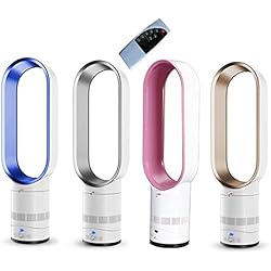 Ventilador Sin Aspas Airis Precio HLILY Ventilador Sin Aspas,Ultra-silencioso Oscilante Suelo-pie Enfriador De Aire Ventilador Con Mando A Distancia,portátil Iones Negativos Ventilador,Para Hogar/oficina(Cuatro Colores)