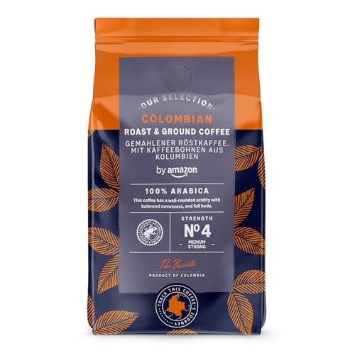 by Amazon Café Colombian tostado y molido, tueste medio, 227g
