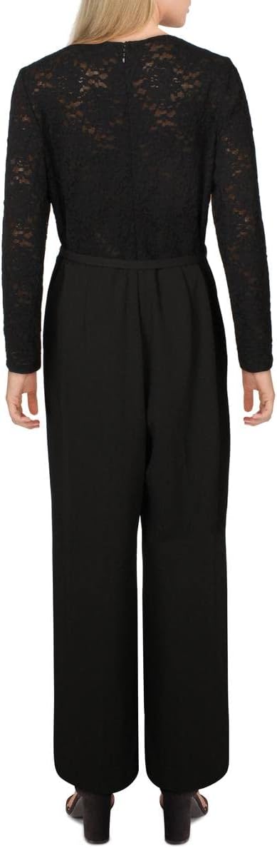 Ralph Lauren Womens Belted Jumpsuit