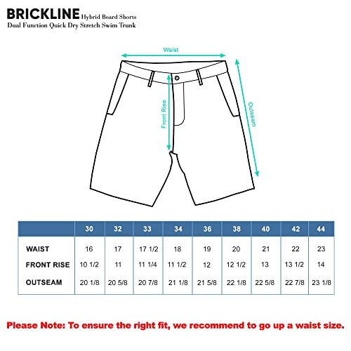 Brickline Hybrid Shorts For Mens, Chino Golf Stretch Board Shorts, Mens Swim Trunks, Lightweight Shorts, Quick Dry Essential Stretch Summer Men's Walk Shorts (Pack Of 4) 1Mix - 33 #TOP5