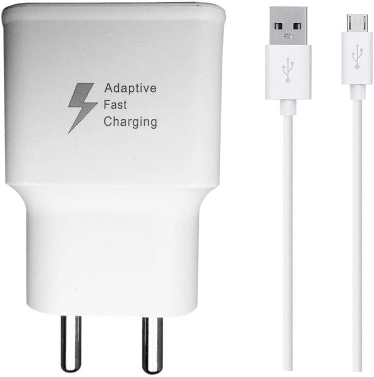 Fast Charger for Op-po A3 Original QC Adapter Type C 3.0A High Speed Fast Turbo Charge QC 3.0 Smart SinglePort with 1m Micro Charging & Sync Cable (White, SMG, SE.R)