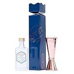 Gin Gift Set - Dockyard Gin 5cl & Copper Jigger Cracker Gifts, Christmas, Secret Santa, Stocking, Gin Gifts, Small Batch Gin Alcohol Miniature - Perfect Xmas Mini Gin Gifts by Copper Rivet Distillery