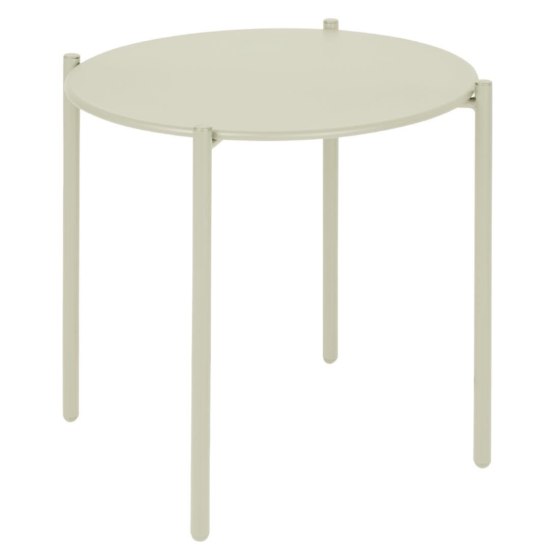 Table Ronde 450 mm Gris Clair Bolero Perth au Design Épuré et Finition Premium
