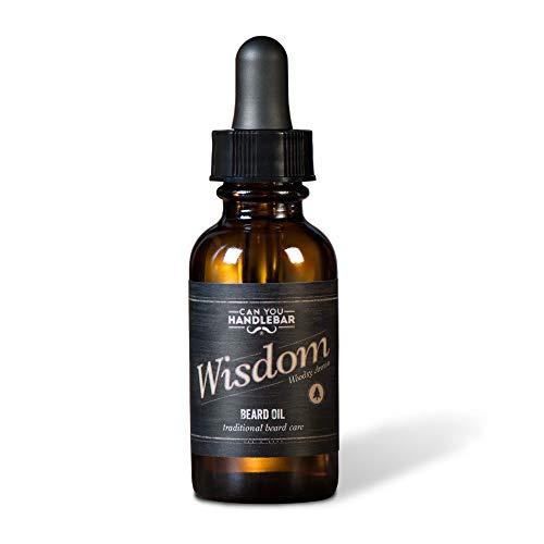 Wood Scent Premium Beard Oil for Men - Wisdom (Woodsy & Citrus Scent) Beard Oil | 1 Oz Dropper Top Amber Glass Bottle