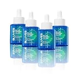 Bluves Blue Green Alga Serum, Reduces Capillary Cracks Appearance, Soothes Redness, Evens Skin Tone, Anti-Aging, 1.69 Fl Oz (Pack of 4)