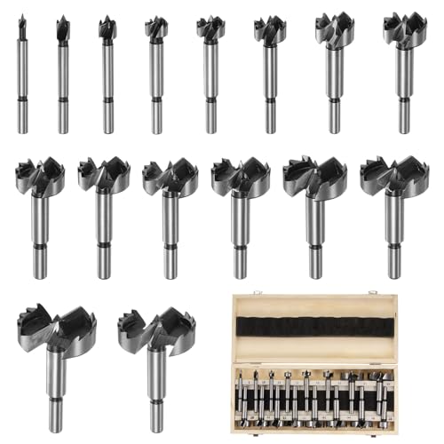 HARFINGTON 16pcs Forstner Bit Set (6mm-25mm)