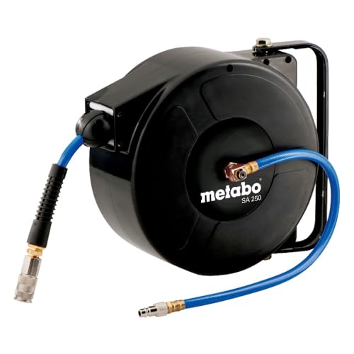 Metabo Schlauchaufroller SA 250, automatisch (628820000) Länge: 8 m, Innen-Ø: 8 mm, Außen-Ø: 12 mm
