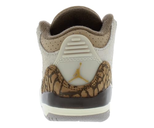 Jordan Toddler's 3 Retro Palomino Lt Orewood Brown/Gold (DM0968 102)4