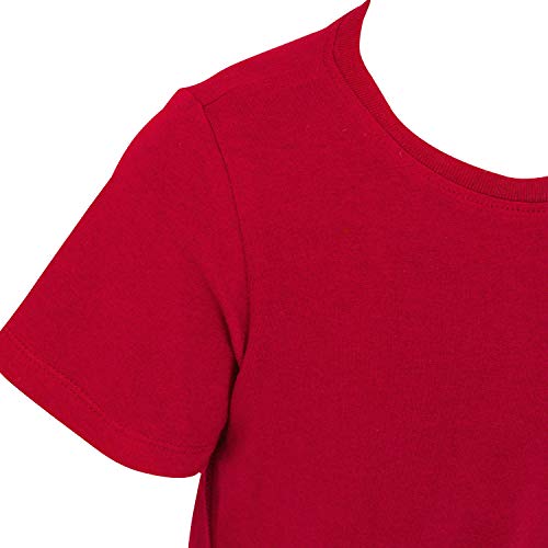 Special Kids Adaptive Clothing For Children With Special Needs, Short Sleeve Bodysuit Popper Snap Vest, 7-8 Years Old, Red2