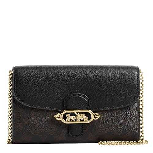 Coach Chain Crossbody, IM/Walnut/Black