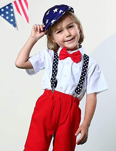 A&J Design Baby Newsboy Cap Boy 4Th Of July Patriotic Independence American Flag Hat 3-6 Months #TOP1