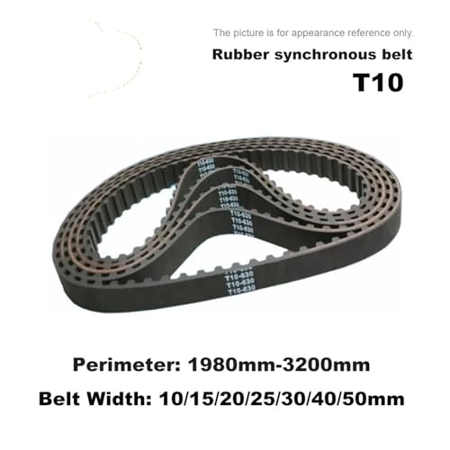 Courroie T10 3000mm à denture trapézoïdale pour une transmission synchrone fluide - 2