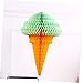 CHILDWEET 3pcs Honeycomb Ice Cream Decorations for Parties Weddings and Birthdays Hanging Decor for Festive Gatherings Random Colors
