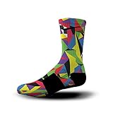 HoopSwagg What The Custom Elite Socks Large Multi