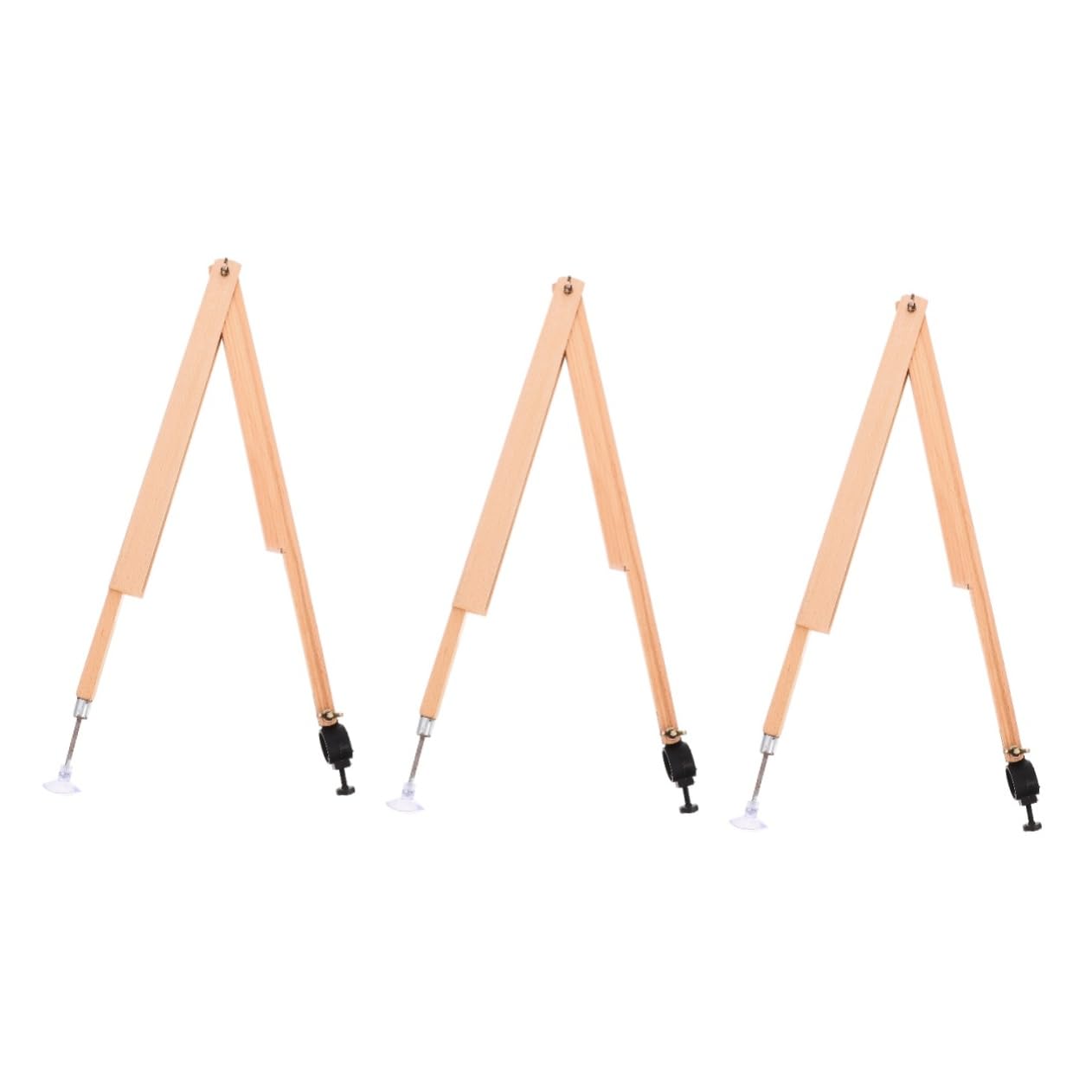 HOMSFOU 3pièces Compas Bois Ajustable Pour Dessin Géométrique Outil Enseignement Pour Enseignants Circonférence Jusqu à Matériau Hêtre Robuste Pour Classe Démonstrations
