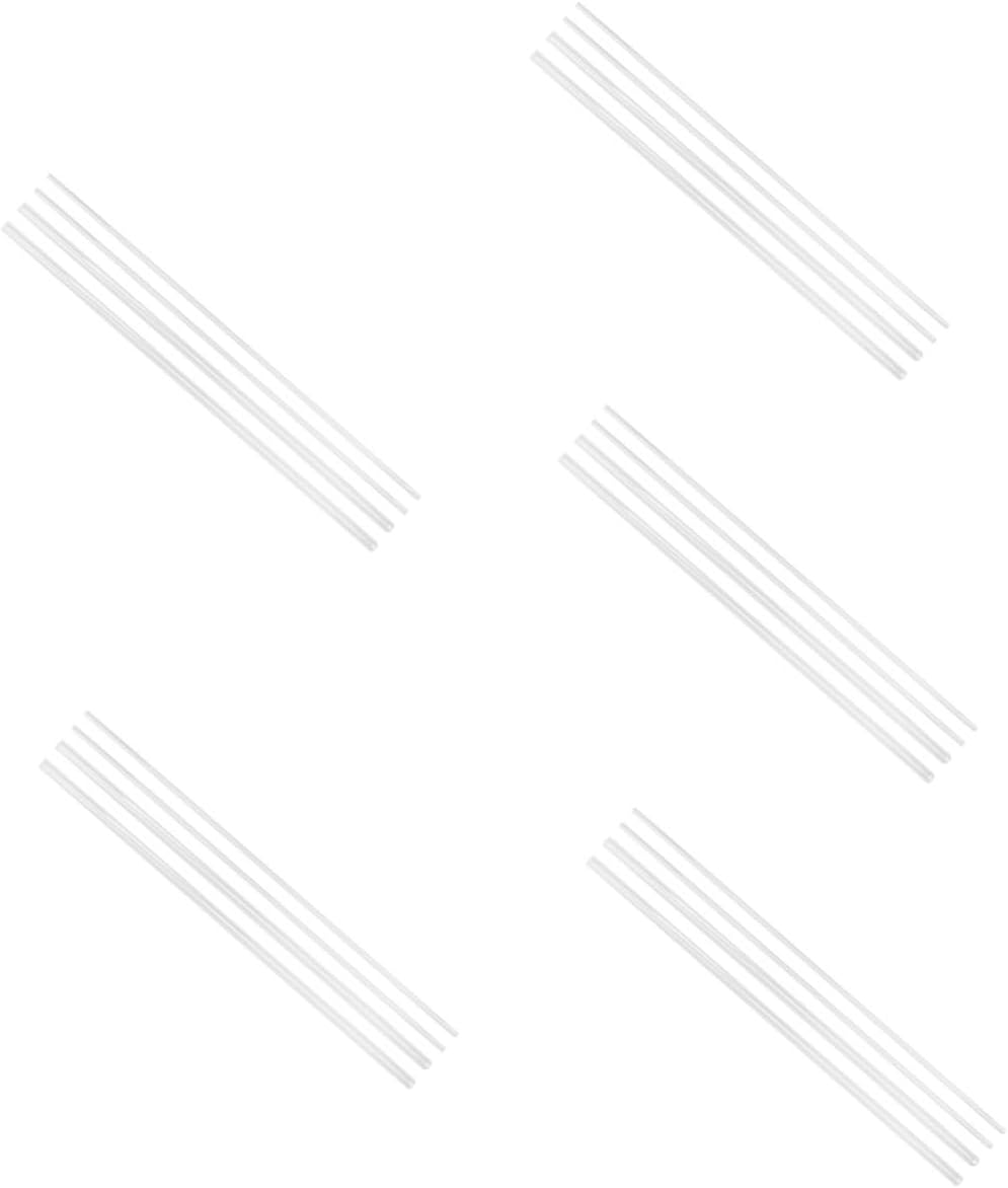 Cabilock 20pcs Round Tubes Unbreakable Craft Tubing for Projects Aquarium Use and Water Cooling Devices Lightweight