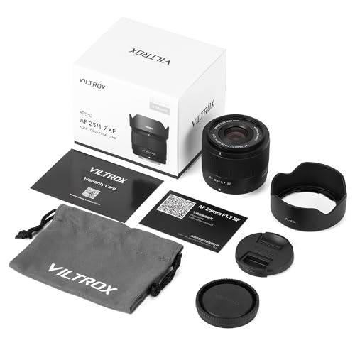 Image of VILTROX 25mm F1.7 Fuji, AF 25mm f /1.7 X Mount Lens for Fujifilm, 25 /1.7 XF Lens for Fujifilm X-T4 X-T10 X-T20 X-T30 XT30II X-T100 X-T200 X-H2 X-H2S X-T5 X-S20 X-T50 X-M5