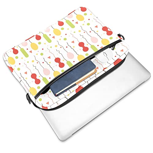 Mallette ordinateur portable 13.3 pouces avec sangle motif ballons