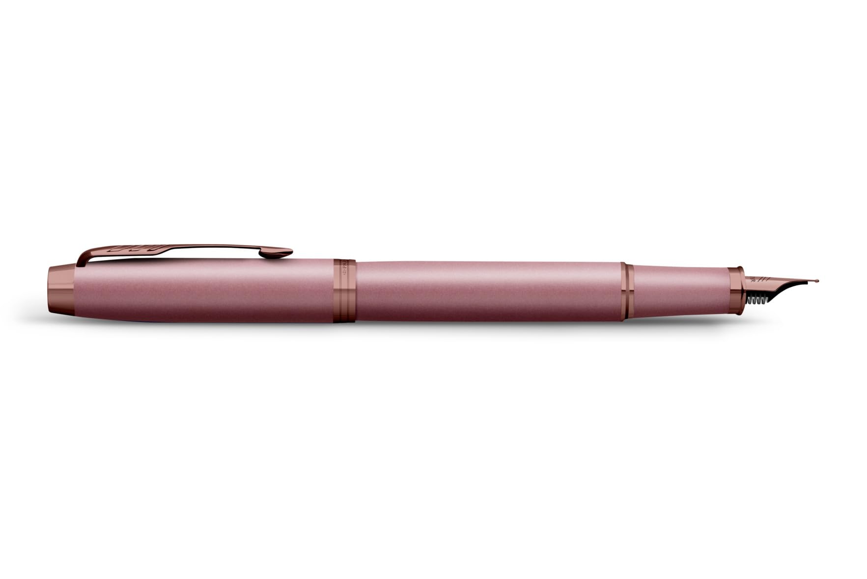 PARKER IM - Juego de bolígrafo y pluma estilográfica con grabado personalizado – Bolígrafo de lujo personalizado – The Finishing Touch Collection regalo para bodas, cumpleaños, oficina (malva)