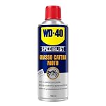 WD-40 - Specialist - Grasso Catena Moto - Per Condizioni Umide - Lubrifica, Previene la ruggine a lungo termine, Riduce l'usura della catena della moto - Compatible con O, X, Z Rings - Spray 400ml