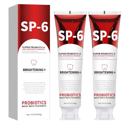 GNHG Sp-6 Pasta De Ultra Blanqueadora,Aliento Fresco,Pasta De Dientes Sp-6,Blanqueador,Súper Probiótico,Con Probióticos Microbiota