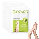 Handmaske, Avocado Feuchtigkeitsspendende Handschuhe, Feuchtigkeitsspendende Handmaske Mit Vaseline, Peeling-Handmasken, Nährende Und Weichmachende Handpflege, 5 Paar