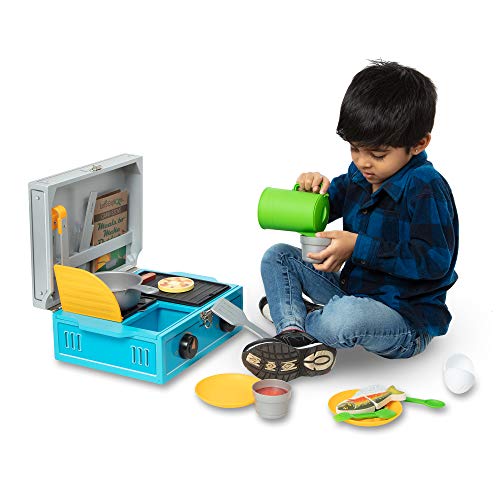 Pretend play set Melissa & Doug Let's Explore Camp Stove multicolor para niños 4