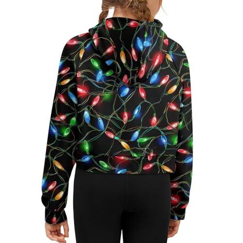 Girl Half Zip Sweatshirt Long Sleeve Oversized Pullover Tops with Pocket Loose Daily Wear Casual Hoodies2